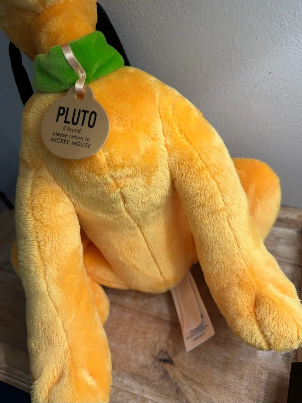 Walt Disney World Pluto Puppy Plush Tongue Out Disney Parks Exclusive w/ Tags